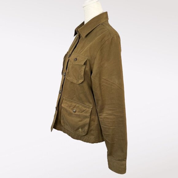 Jack Wills Green Khaki Button Up Field Utility Jacket US 8 - Picture 5 of 11